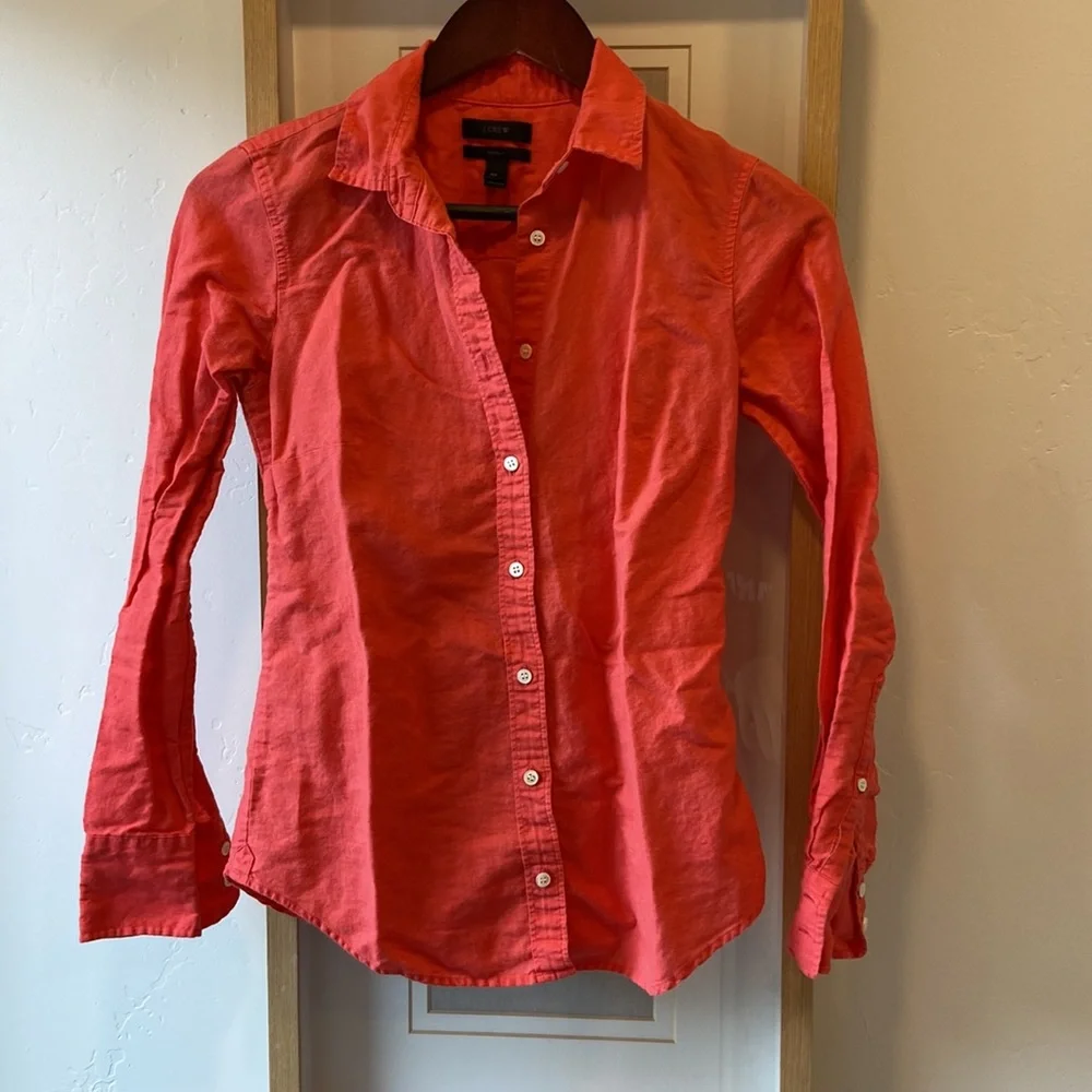 J Crew Linen ‘Perfect Shirt’ - Picture 4 of 11